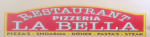 Logo Pizzeria La Bella