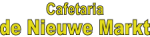 Logo Cafetaria De Nieuwe Markt