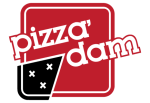 Logo Pizza'dam Haarlem