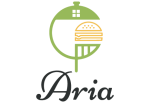 Logo Aria pizza's, burgers & more